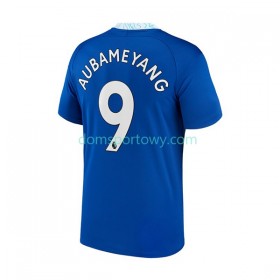 Koszulka Chelsea Aubameyang 9 Domowe Koszulki Piłkarskie 2022-2023 Krótki Rękaw